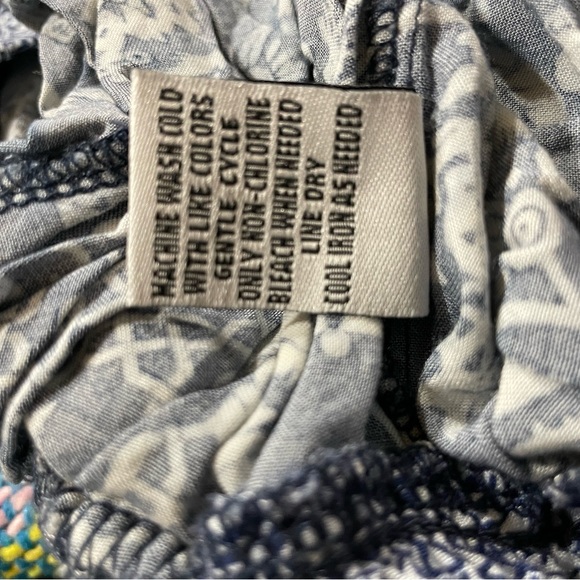 Hippie Laundry Blue with White Lounge Pants. Size Small. - Picture 5 of 5